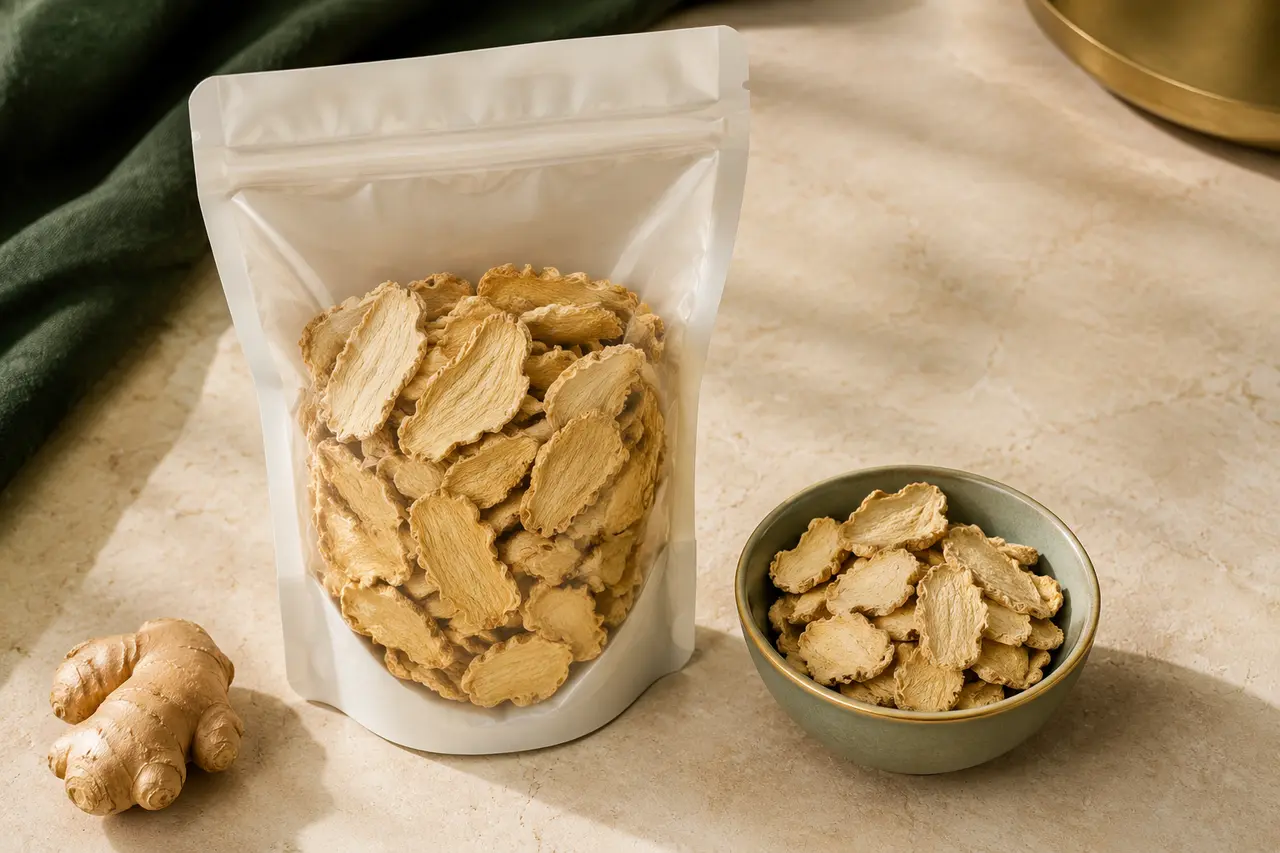 Dehydrated Ginger from India